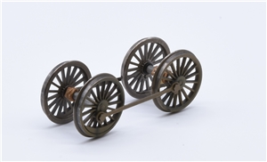 L&YR 2-4-2 Tank Driving wheelset - Weathered 31-167DC