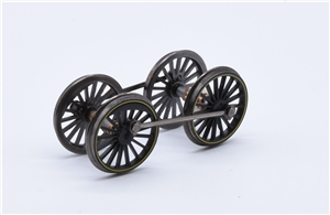 L&YR 2-4-2 Tank Driving wheelset - Yellow lining 31-168
