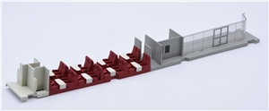 MK2F BSO Coach Coach Seating - red & Grey 39-702DC