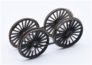 Improved Precedent Wheelset - Black With Black Rods Silver Cranks 35-1