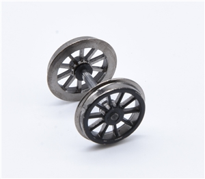 A2 4-6-2 Rear pony Wheels - black 31-526, 31-528A, 31-531