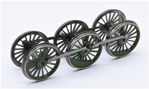 A2 4-6-2 Wheelsets - Green with white lining 31-525