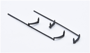 City Class 4-4-0 Pair loco brake rods - black 31-726