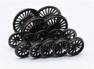 City Class 4-4-0 Wheelset  & Tender/bogie Axles - Black 31-725A