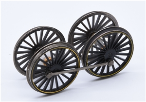 Improved Precedent Wheelset - Black With Yellow Lining 35-162Z