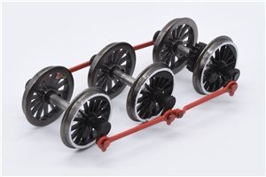 Class 08 Wheelset - red rods, white lining 32-109