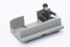 Class 40 Cab interior C dashboard dark grey with driver 32-475