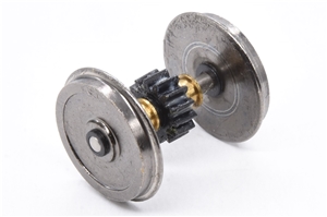 Class 55 Deltic Bogie geared axles - silver - shallow tread 32-525