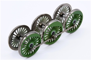 A1 4-6-2 wheelset - green with white inner  lining 32-554
