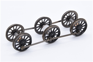 J72 2020 Wheelset - black plain metal rods 31-061 & 31-062