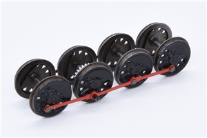 WD Austerity 2-8-0 Blck Wheelset Red Rods (four Axles & Rods) 32-250A