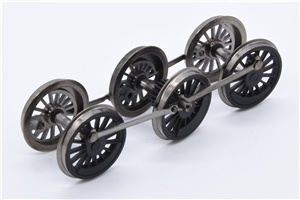Ivatt 2MT 2-6-0 Tender  wheelsets - black 32-825
