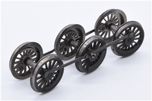 Ivatt 2MT 2-6-0 Tender  Wheelset - weathered 32-825